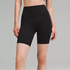 lululemon athletica Black Bike Shorts 8”